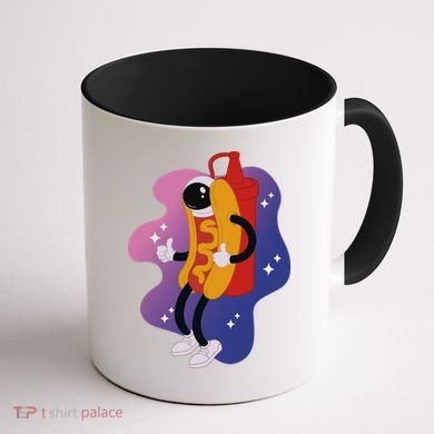 Hot Dog Astronaut Coffee Mug back