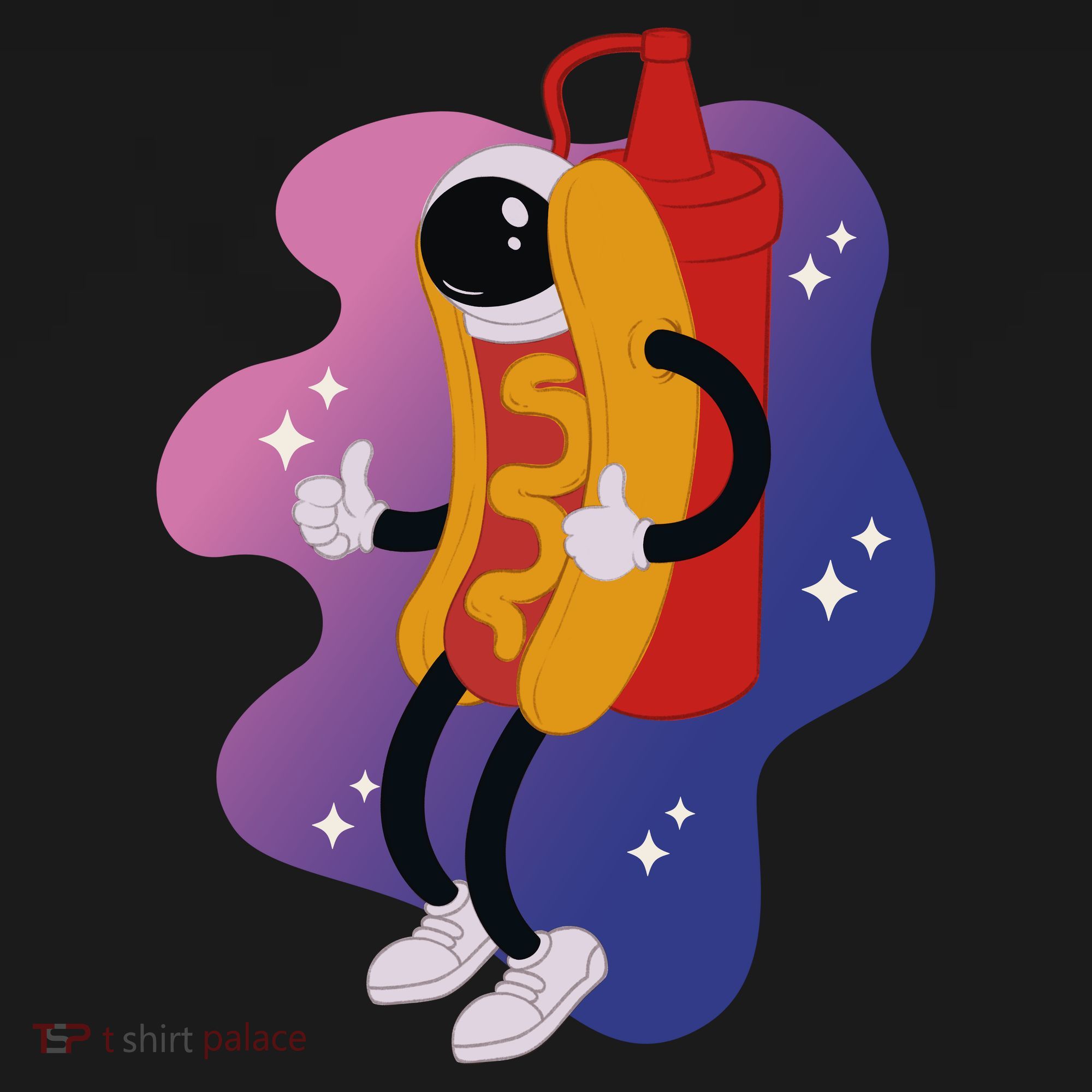 Hot Dog Astronaut Pajama Set