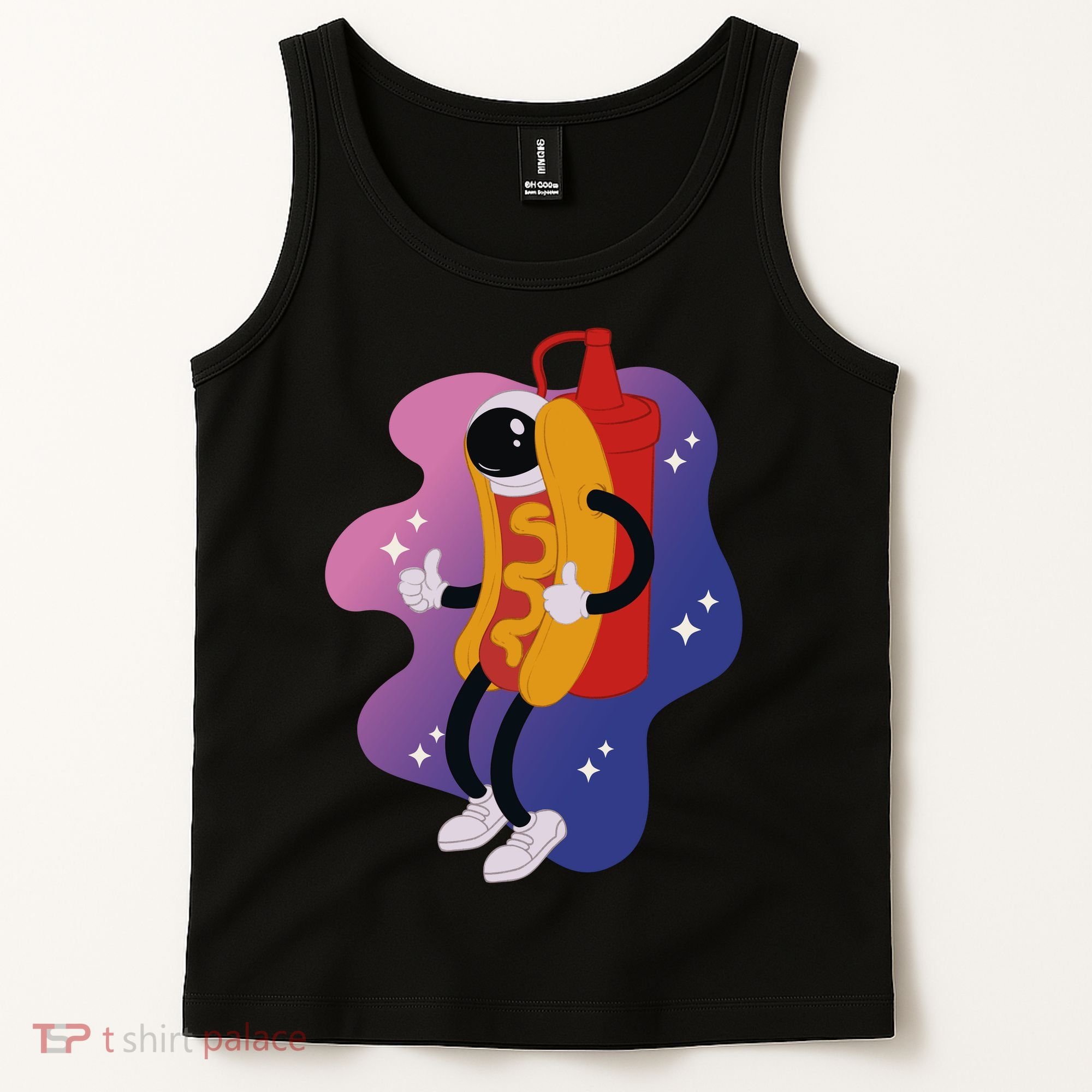 Hot Dog Astronaut Tank Top