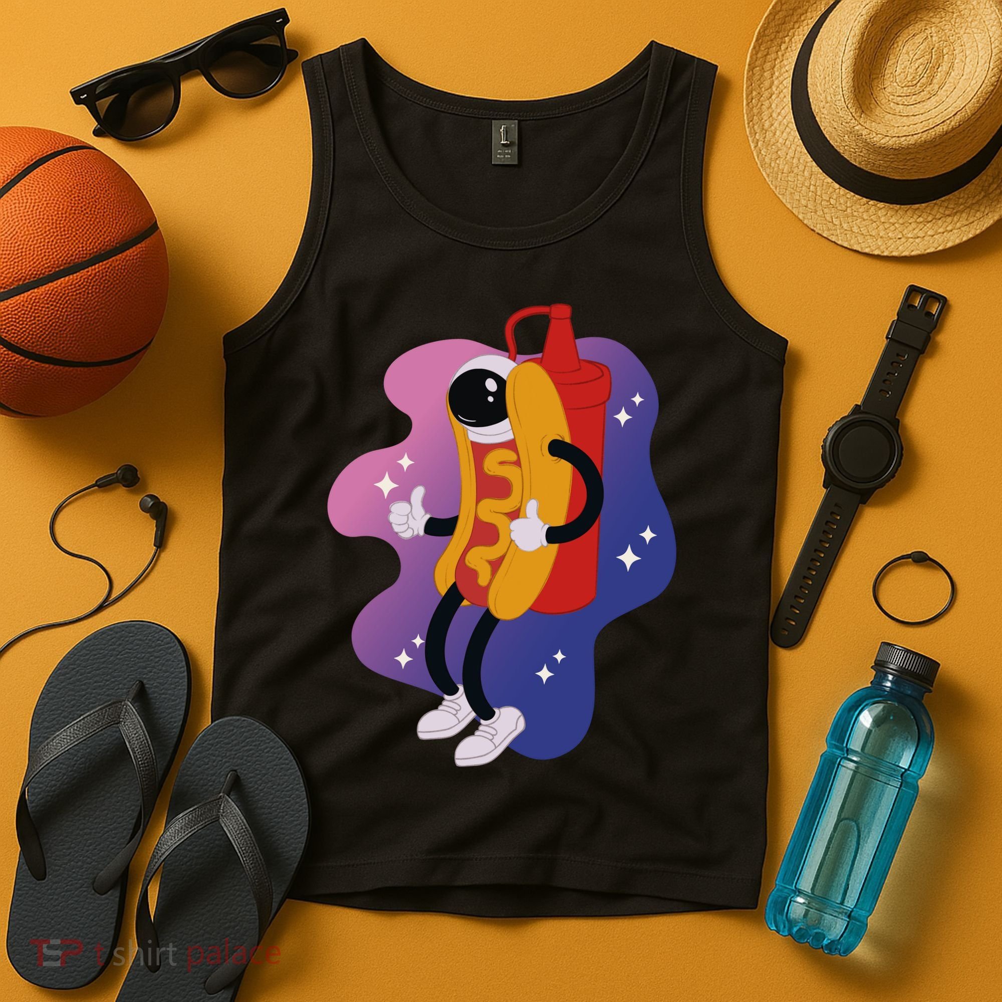 Hot Dog Astronaut Tank Top