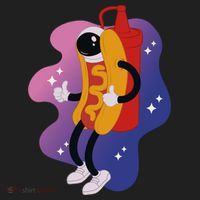 Hot Dog Astronaut Golf Towel thumb 3