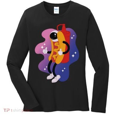 Hot Dog Astronaut Women's Long Sleeve Shirt