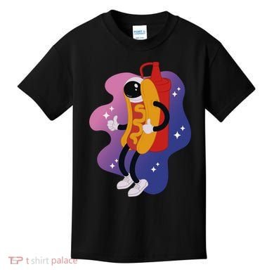 Hot Dog Astronaut Kids T-Shirt
