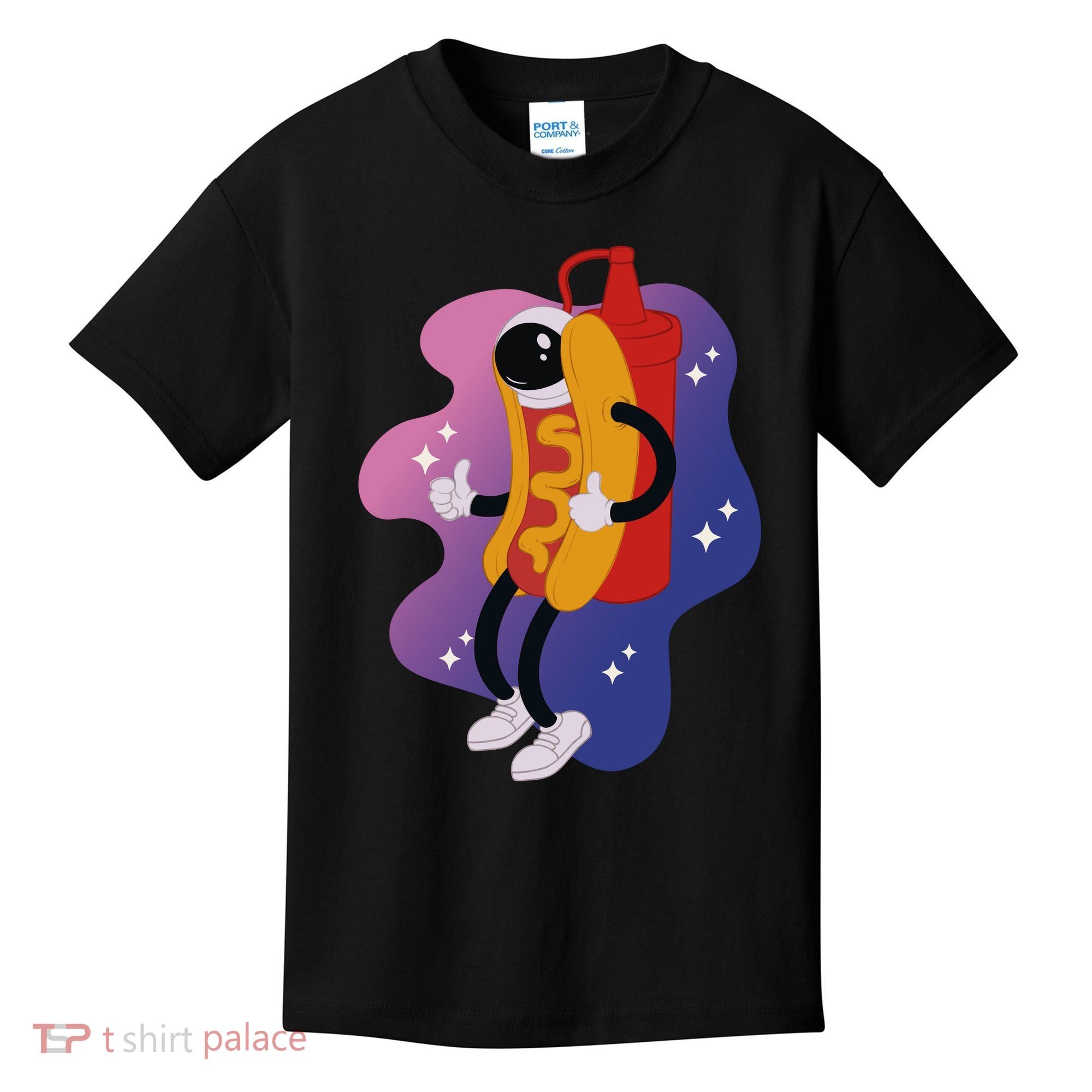 Hot Dog Astronaut Kids T-Shirt