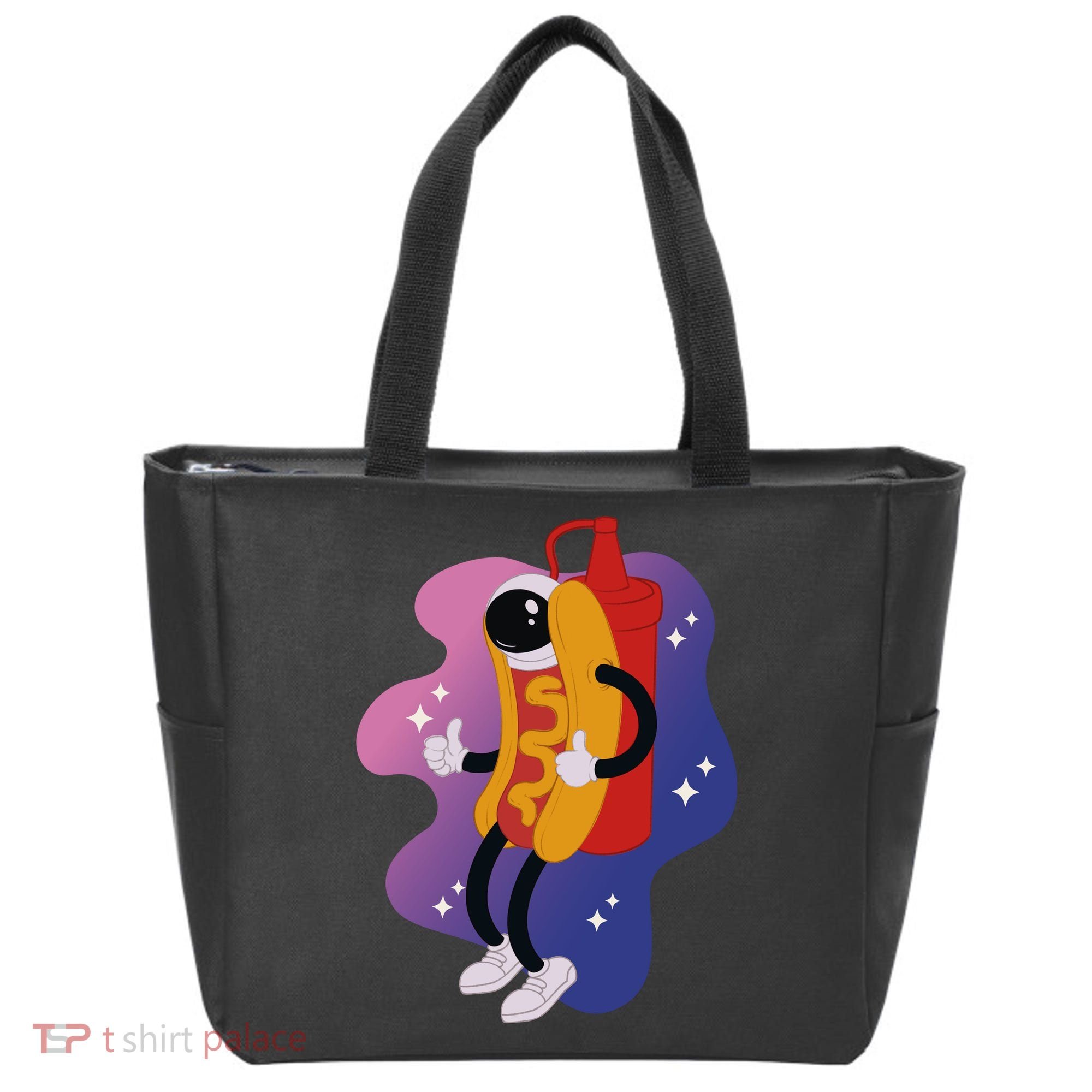 Hot Dog Astronaut Tote Bag