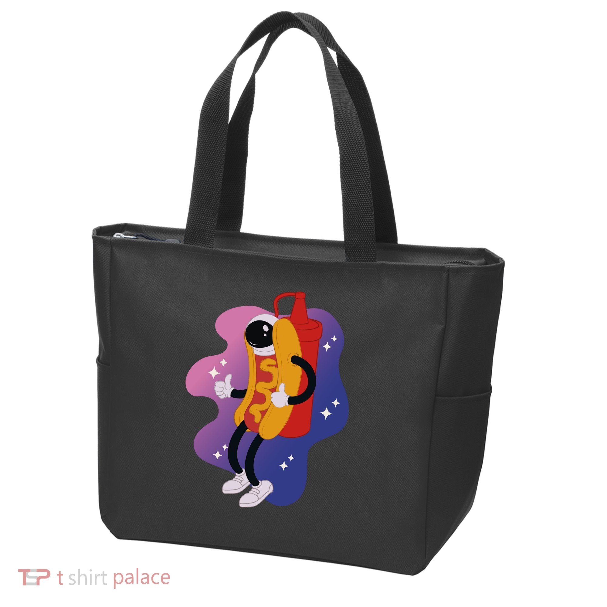 Hot Dog Astronaut Tote Bag