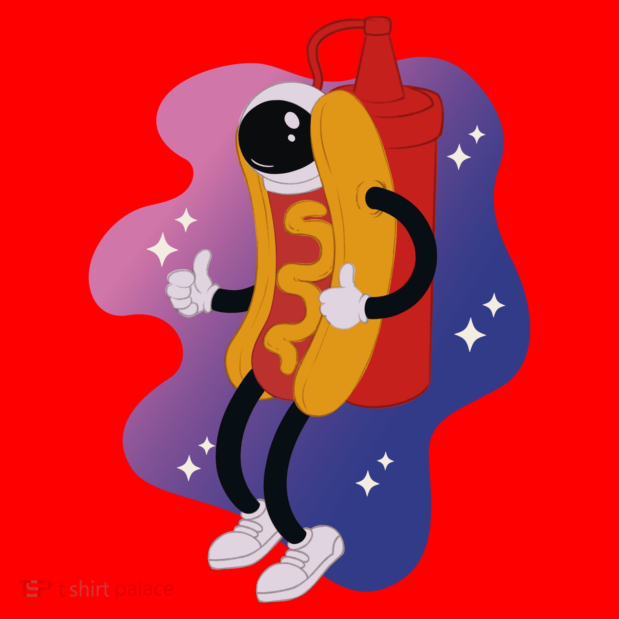 Hot Dog Astronaut Santa Hat