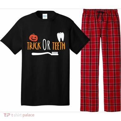 Halloween Dentist And Dental Assistant Trick Or Teeth Gift Pajama Set