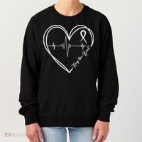 Heart Disease Awareness Heartbeat Chd Women's Sweatshirt thumb 0