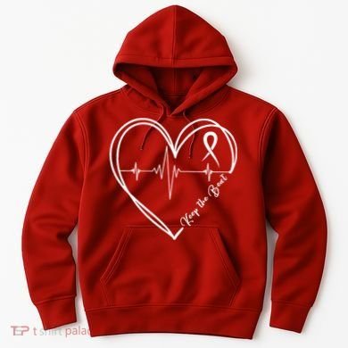 Heart Disease Awareness Heartbeat Chd Hoodie
