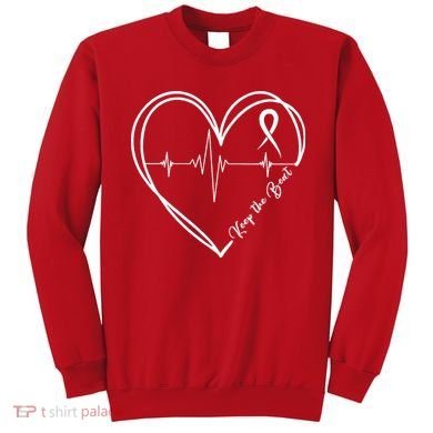 Heart Disease Awareness Heartbeat Chd Sweatshirt