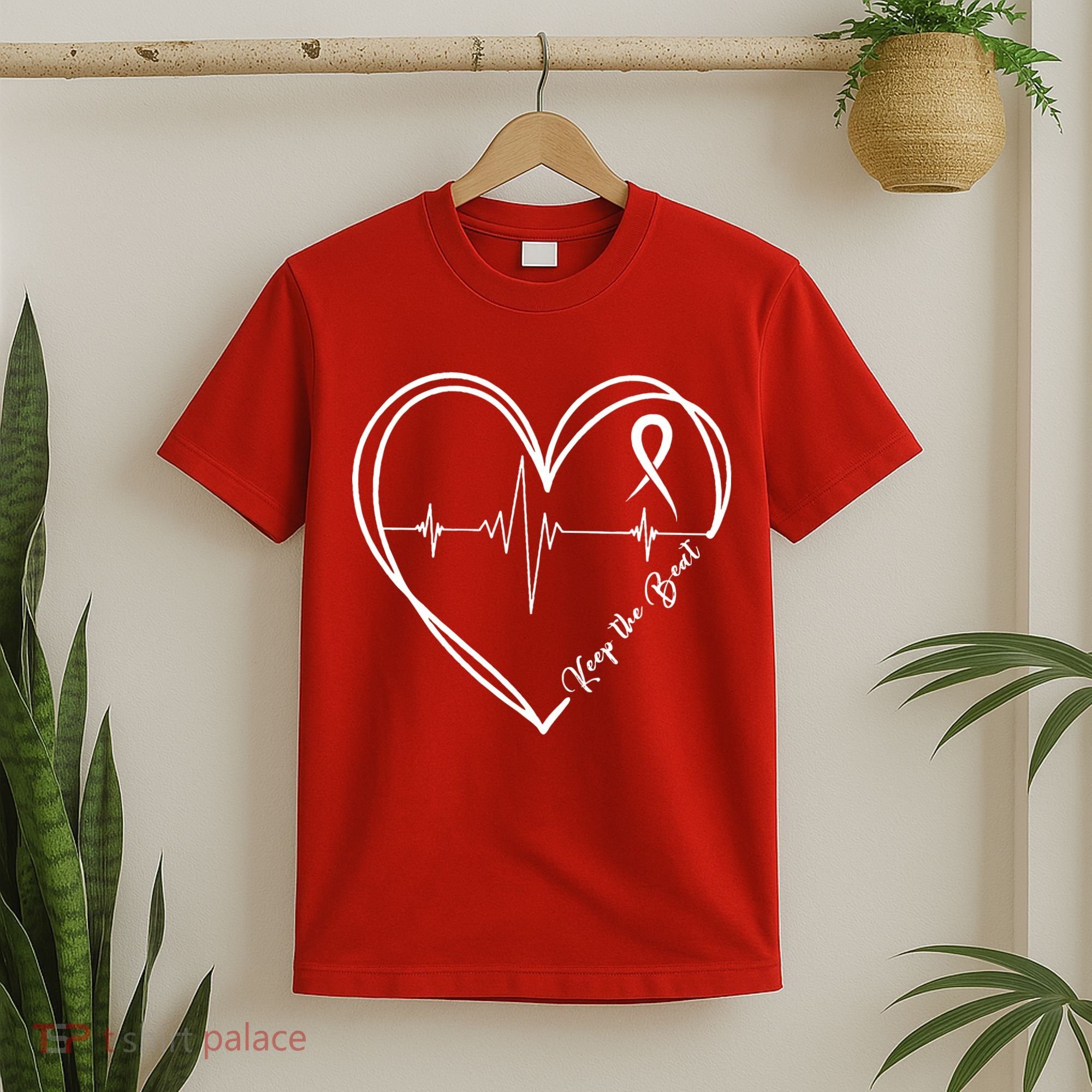 Heart Disease Awareness Heartbeat Chd T-Shirt