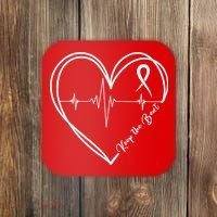 Heart Disease Awareness Heartbeat Chd Coaster thumb 0