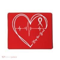 Heart Disease Awareness Heartbeat Chd Mousepad thumb 0