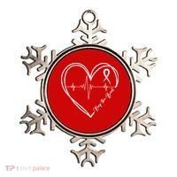 Heart Disease Awareness Heartbeat Chd Ornament thumb 0