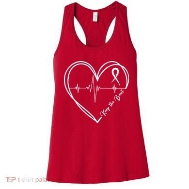 Heart Disease Awareness Heartbeat Chd Women's Tank Top