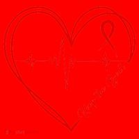Heart Disease Awareness Heartbeat Chd Santa Hat thumb 1
