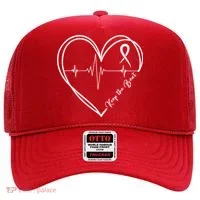 Heart Disease Awareness Heartbeat Chd Hat thumb 0