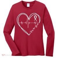 Heart Disease Awareness Heartbeat Chd Women's Long Sleeve Shirt thumb 0