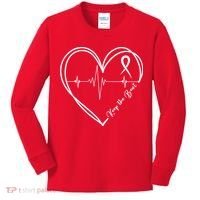 Heart Disease Awareness Heartbeat Chd Kids Long Sleeve Shirt thumb 0