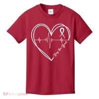 Heart Disease Awareness Heartbeat Chd Kids T-Shirt thumb 0