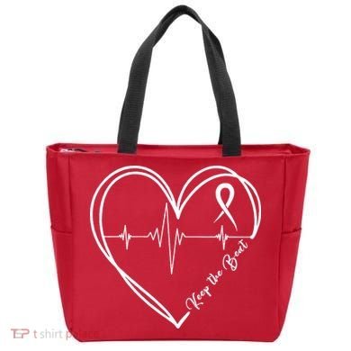 Heart Disease Awareness Heartbeat Chd Tote Bag