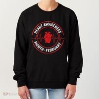 Heart Disease Awareness Month February Squad Chd Month Women's Sweatshirt thumb 0
