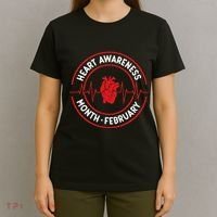 Heart Disease Awareness Month February Squad Chd Month T-Shirt thumb 4