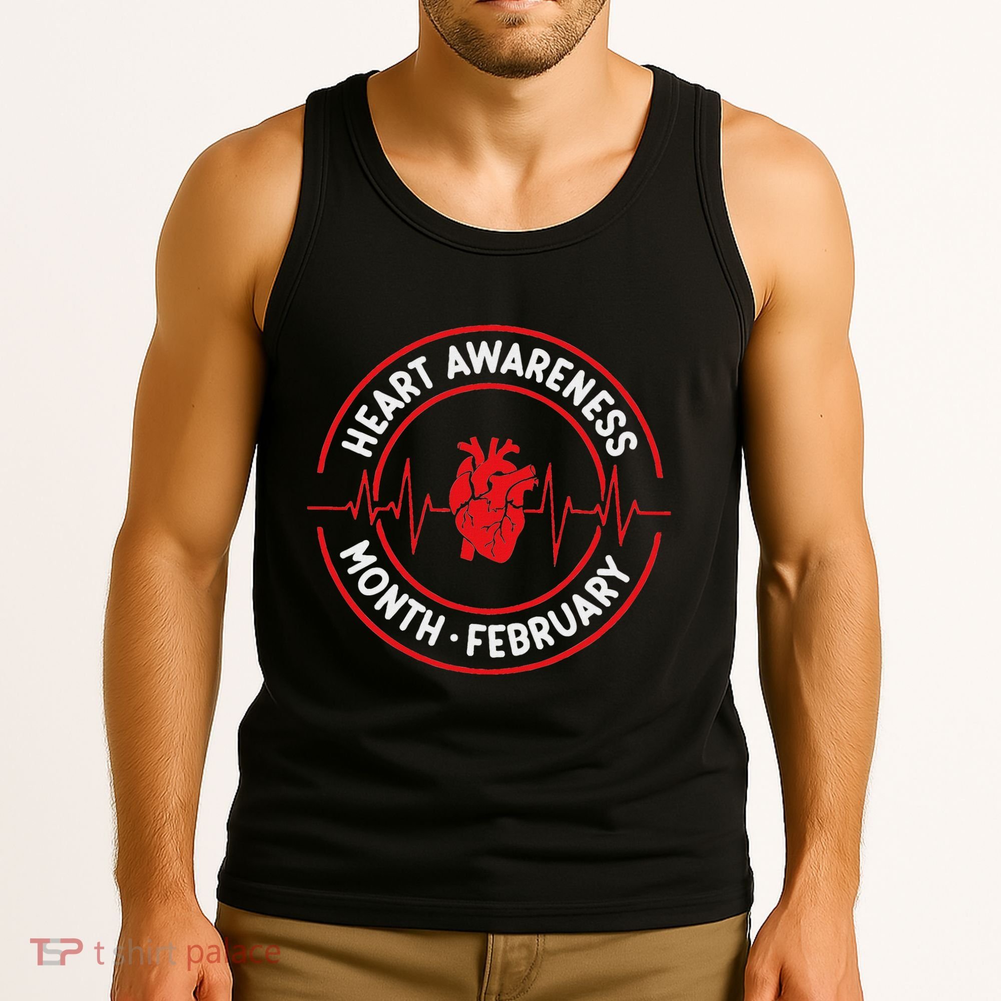 Heart Disease Awareness Month February Squad Chd Month Tank Top