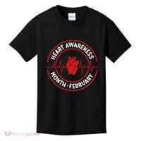 Heart Disease Awareness Month February Squad Chd Month Kids T-Shirt thumb 0