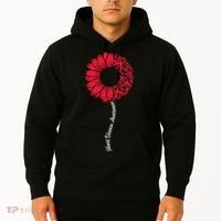Heart Disease Awareness Month Sunflower Hoodie thumb 2