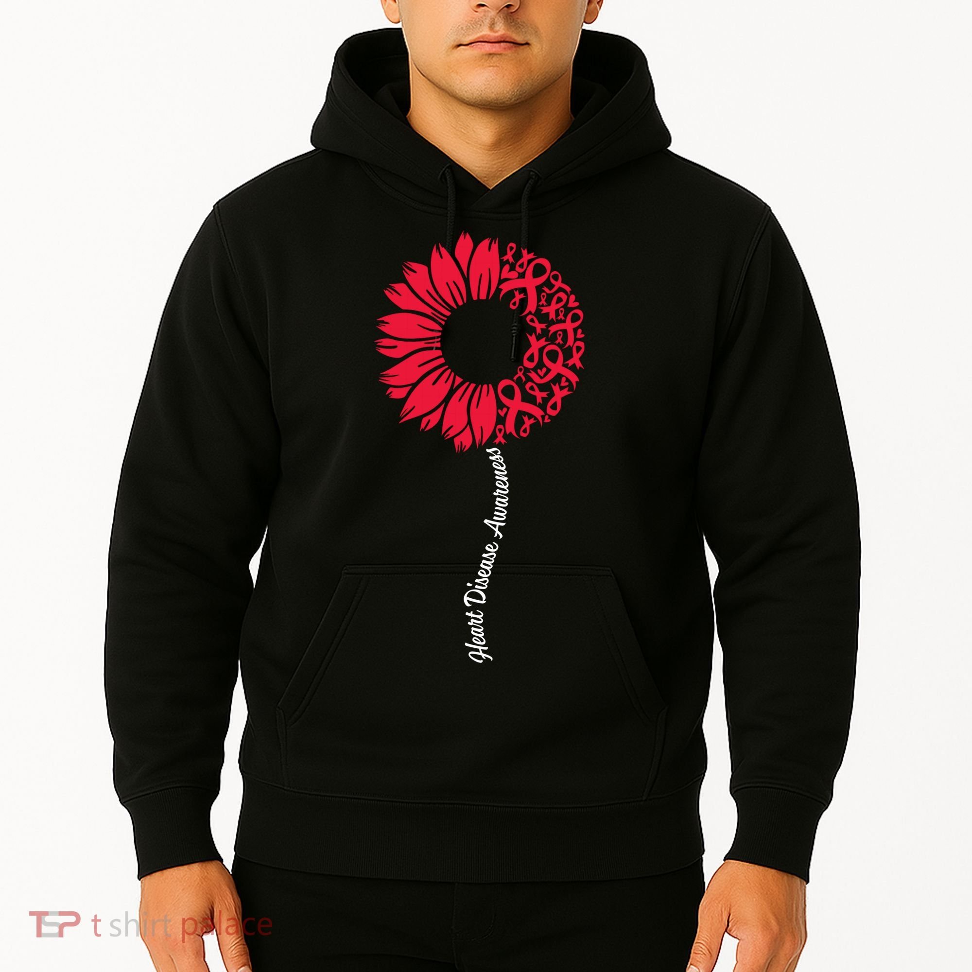 Heart Disease Awareness Month Sunflower Hoodie