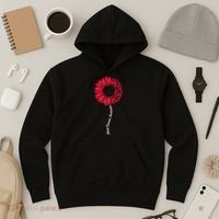 Heart Disease Awareness Month Sunflower Hoodie thumb 3