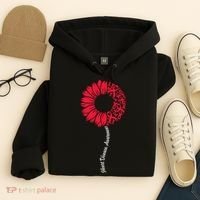 Heart Disease Awareness Month Sunflower Hoodie thumb 4