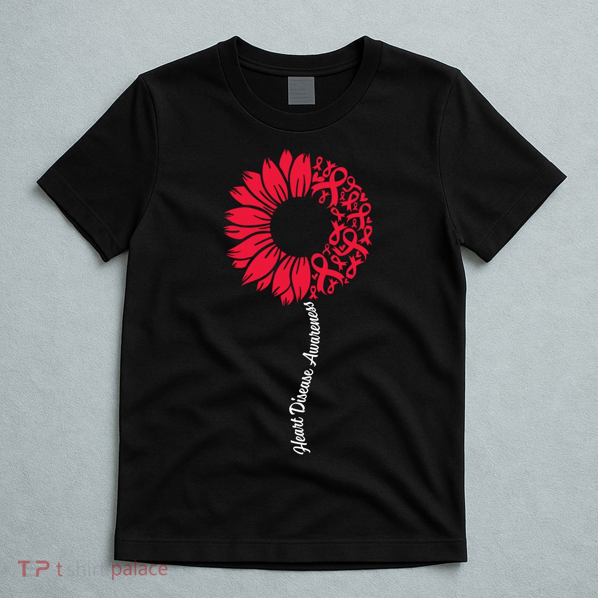 Heart Disease Awareness Month Sunflower T-Shirt