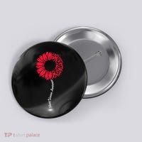 Heart Disease Awareness Month Sunflower Button thumb 0