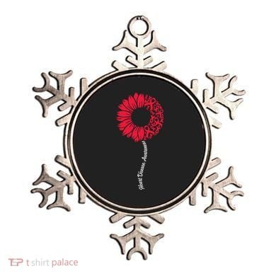 Heart Disease Awareness Month Sunflower Ornament