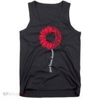 Heart Disease Awareness Month Sunflower Tank Top thumb 0