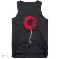 Heart Disease Awareness Month Sunflower Tank Top thumb 0