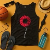 Heart Disease Awareness Month Sunflower Tank Top thumb 4