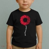 Heart Disease Awareness Month Sunflower Toddler T-Shirt thumb 2