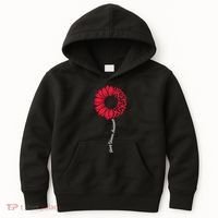 Heart Disease Awareness Month Sunflower Kids Hoodie thumb 0