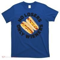 Hot Dog Adult Pun No Losers Only Wieners Funny Gift T-Shirt thumb 0