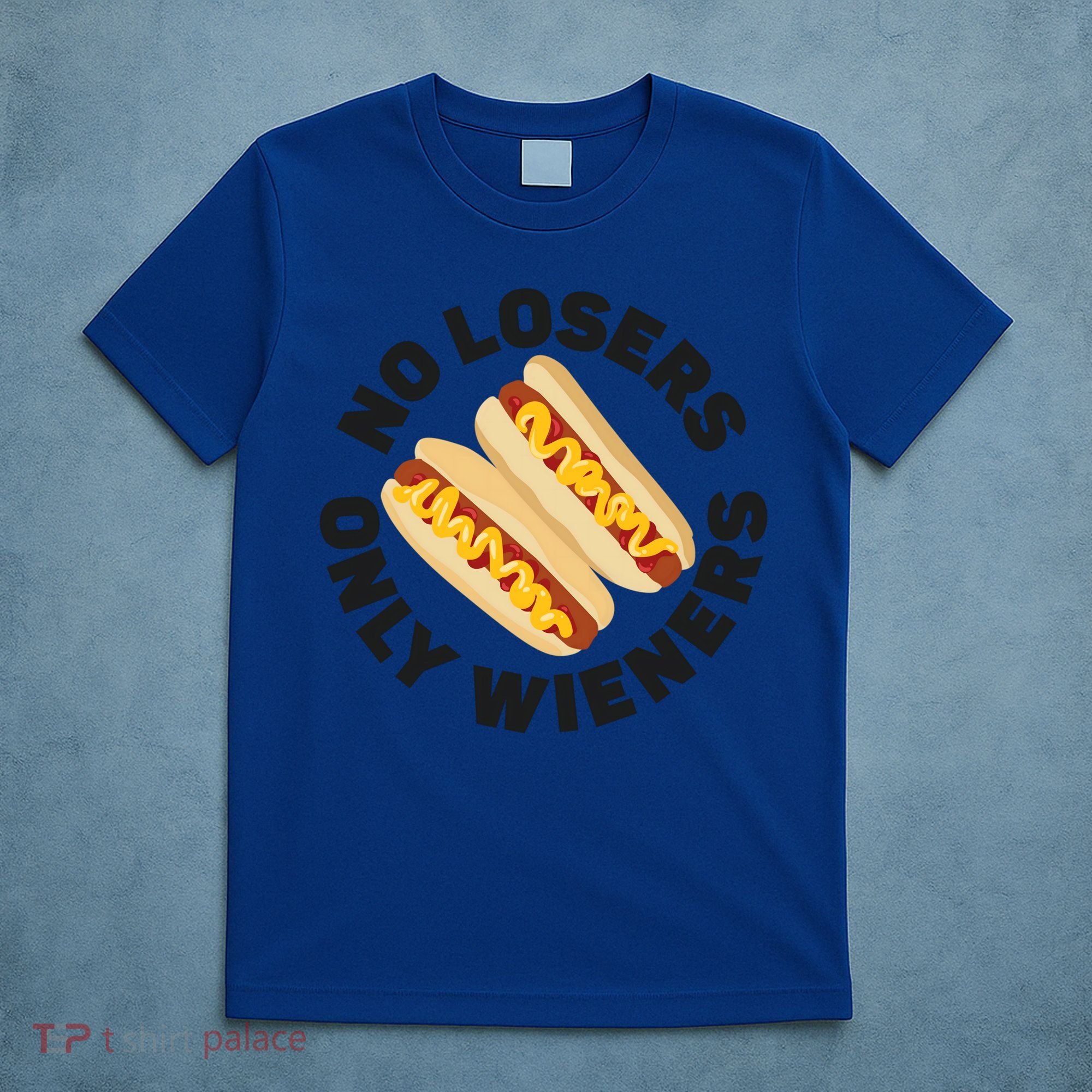 Hot Dog Adult Pun No Losers Only Wieners Funny Gift T-Shirt
