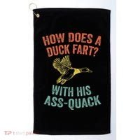 How Does A Duck Fart Funny Duck For Hunters Golf Towel thumb 0