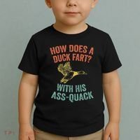 How Does A Duck Fart Funny Duck For Hunters Toddler T-Shirt thumb 2