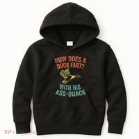 How Does A Duck Fart Funny Duck For Hunters Kids Hoodie thumb 0