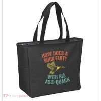 How Does A Duck Fart Funny Duck For Hunters Tote Bag thumb 2