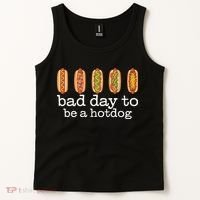 Hot Dog Bad Day To Be A Hotdog Tank Top thumb 2