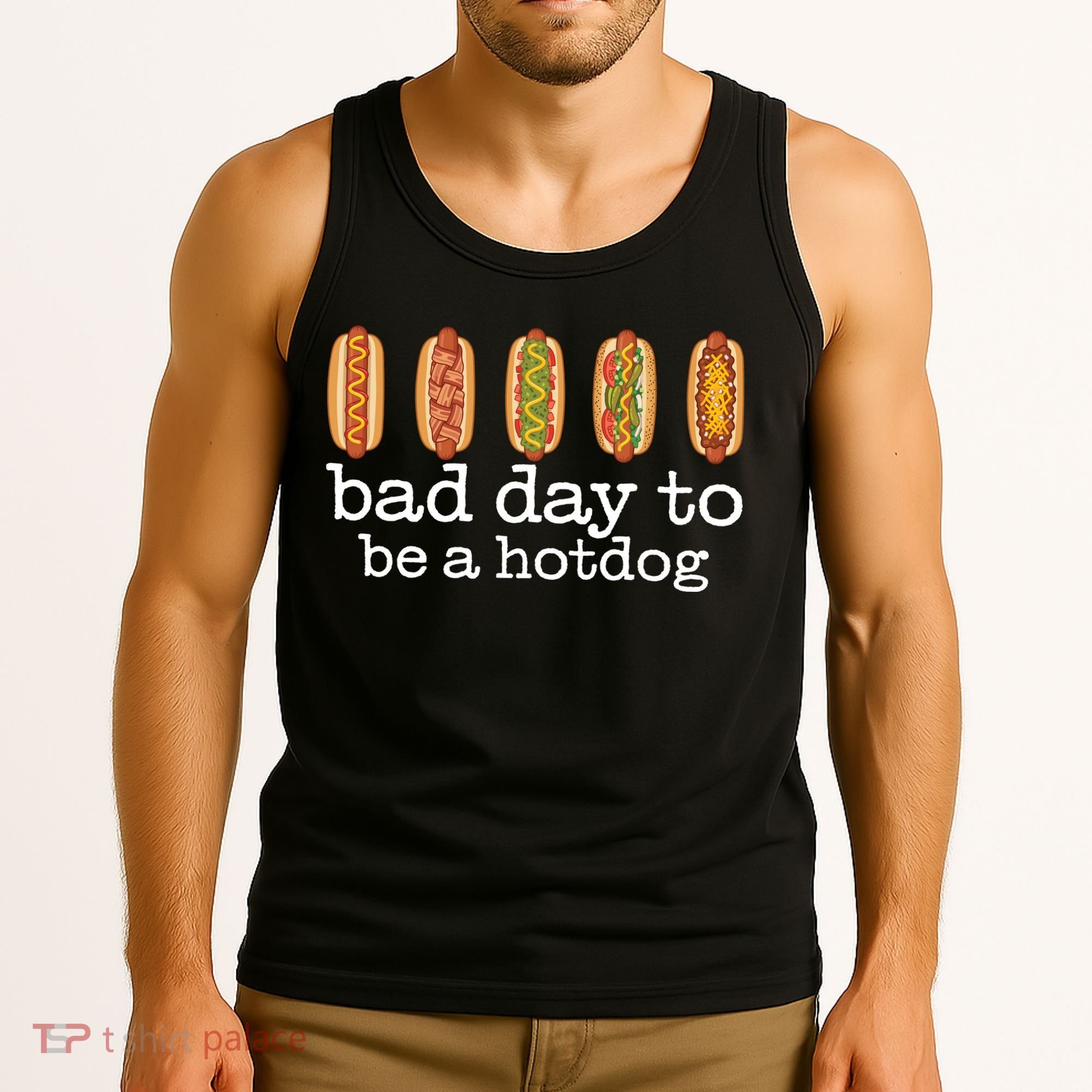 Hot Dog Bad Day To Be A Hotdog Tank Top